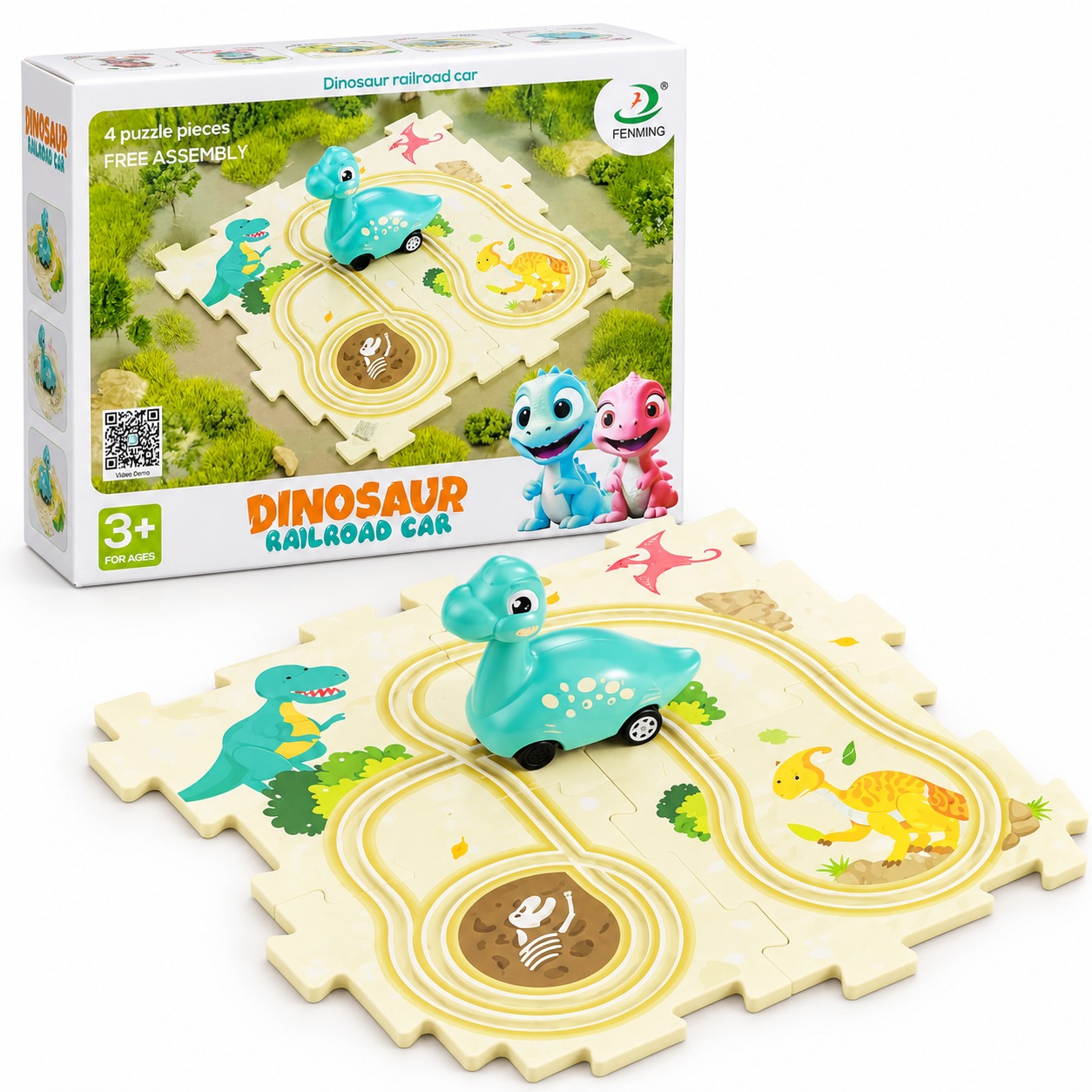 DINOSAUR Railroad Car (5 pcs)