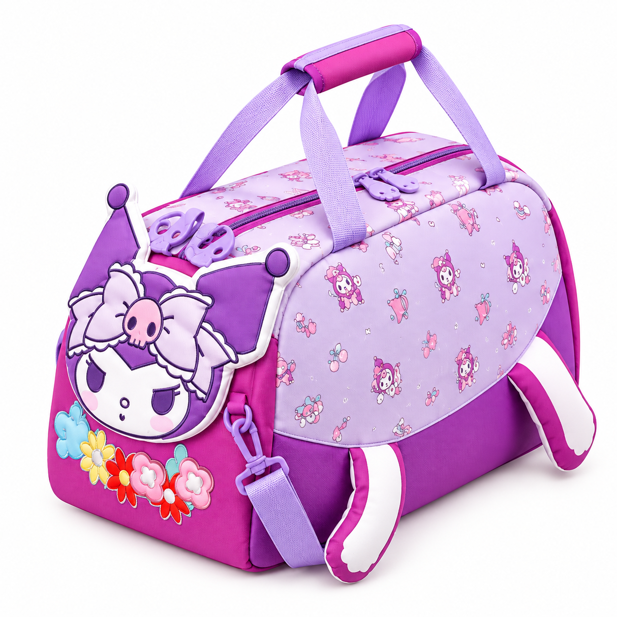 PURPLE KITTY Duffle Bag