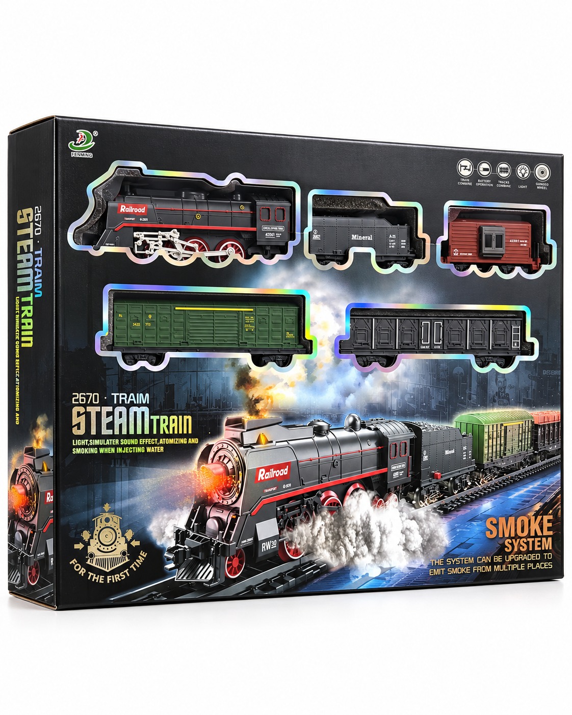 Royal Steam Railway Train Set
