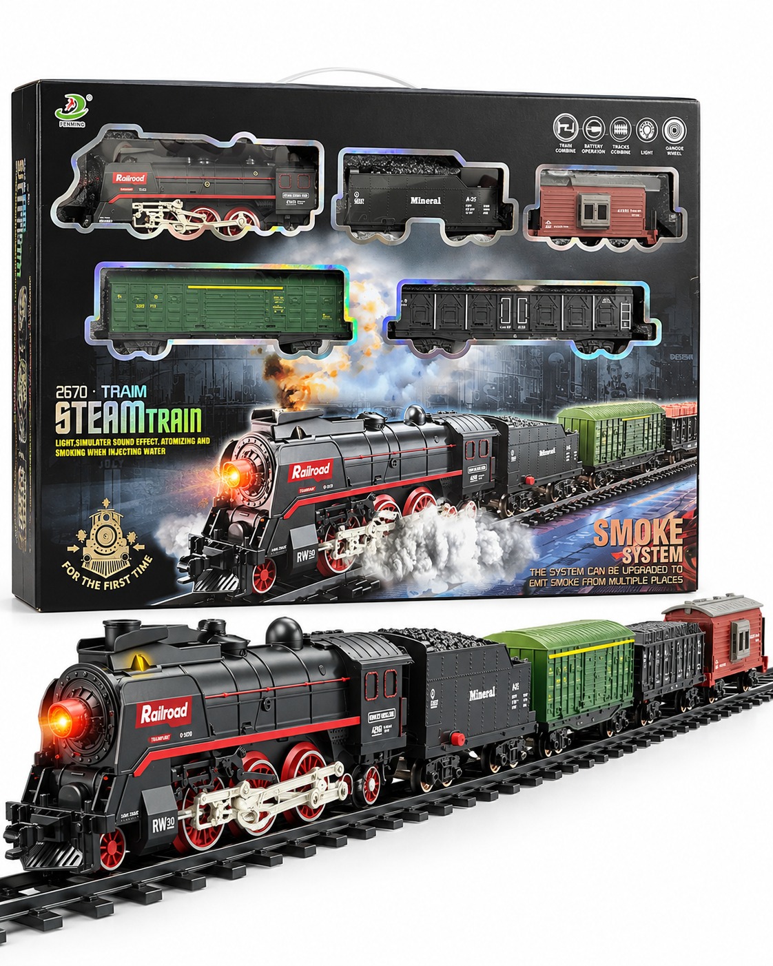 Royal Steam Railway Train Set