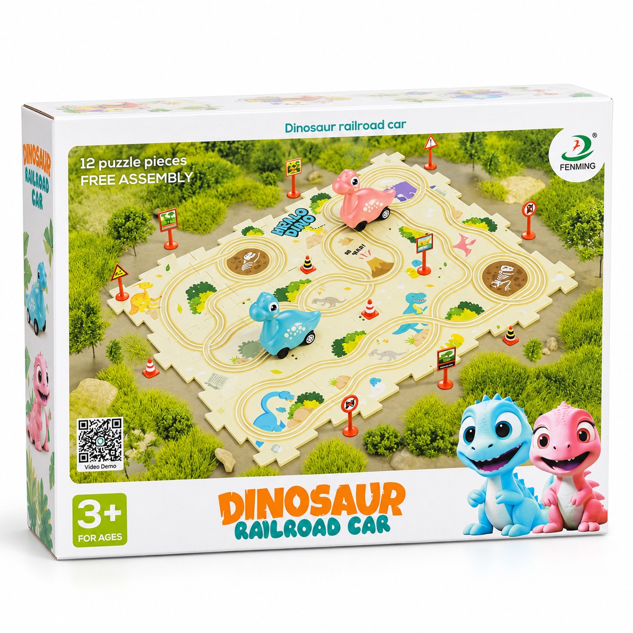 DINOSAUR Railroad Car (26 Pcs)
