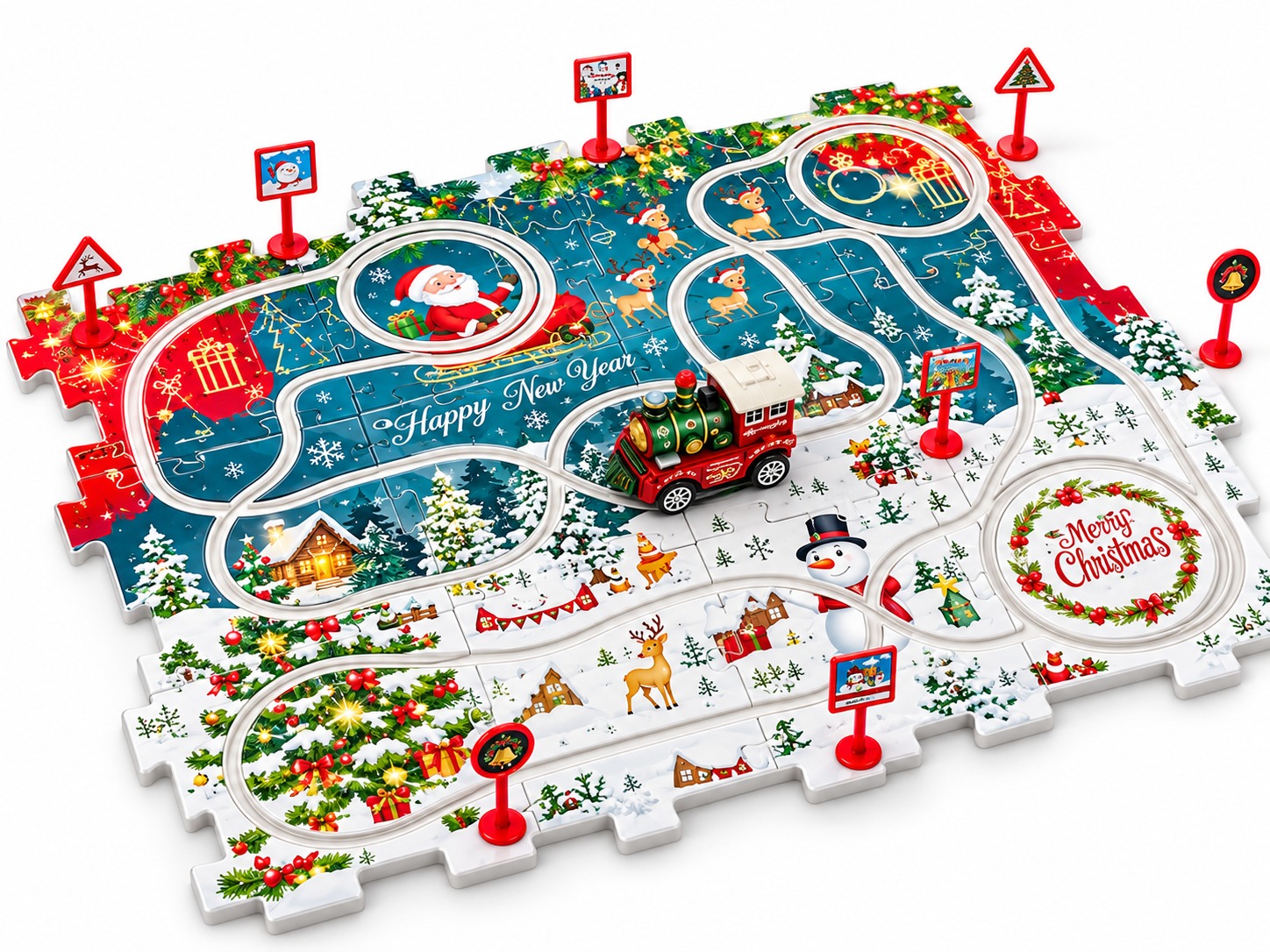 MERRY CHRISTMAS Puzzle Rail (25 pcs)
