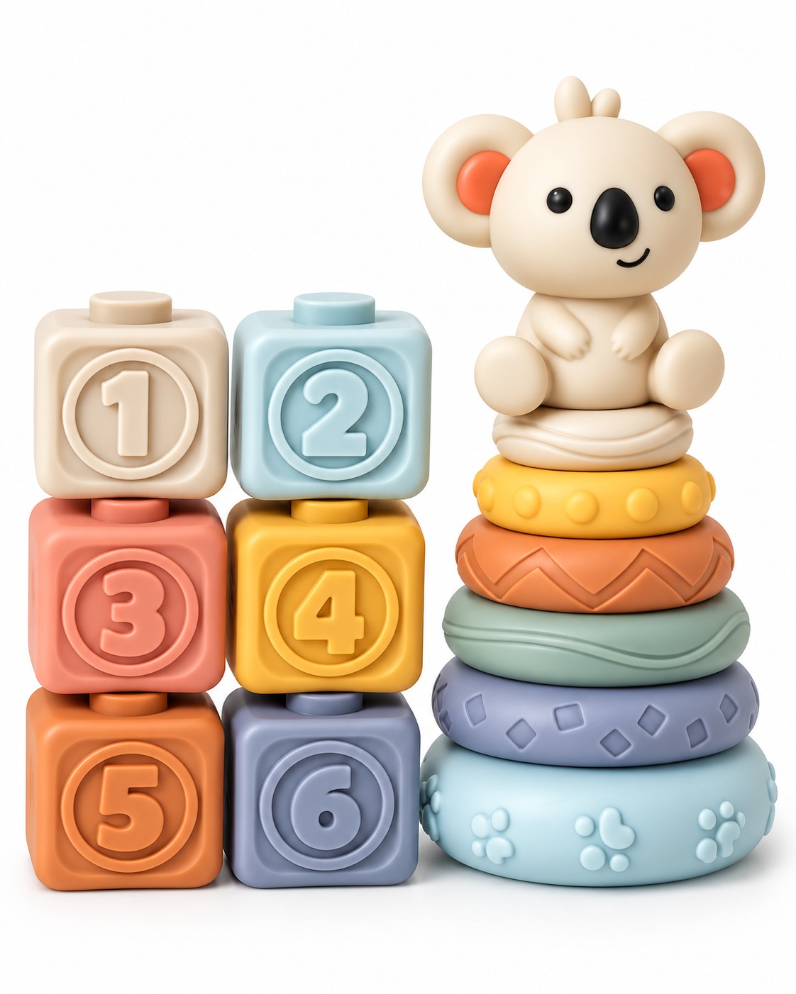 2 in 1 Soft Block & Stacking Rings