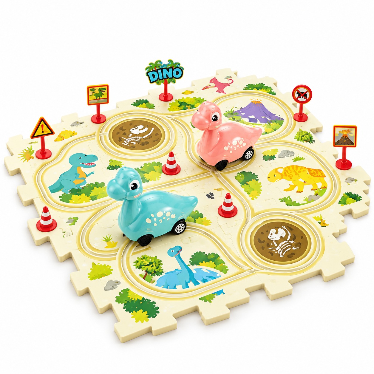 Dinosaur Adventure Puzzle Track