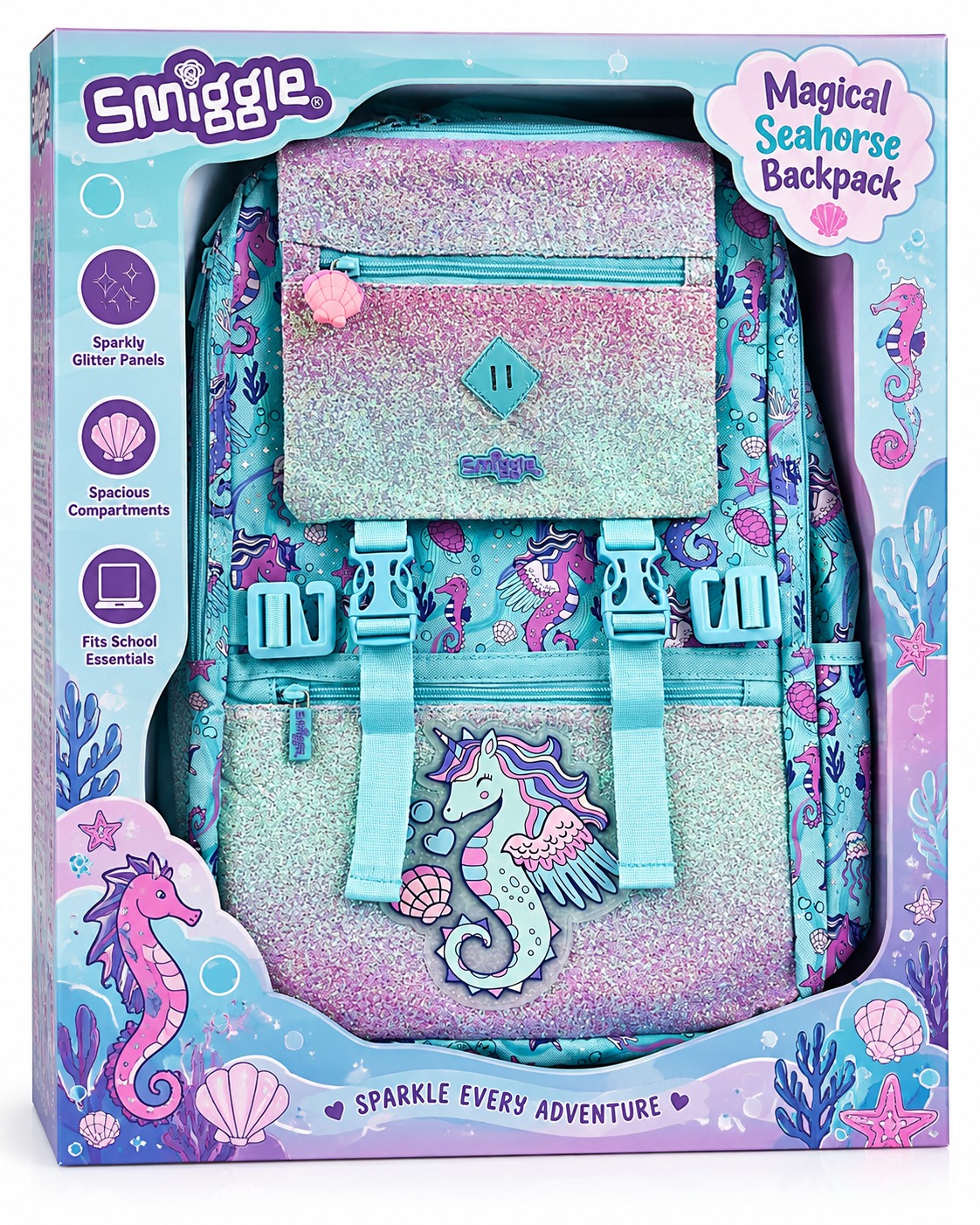 Sea Unicorn Glitter Backpack